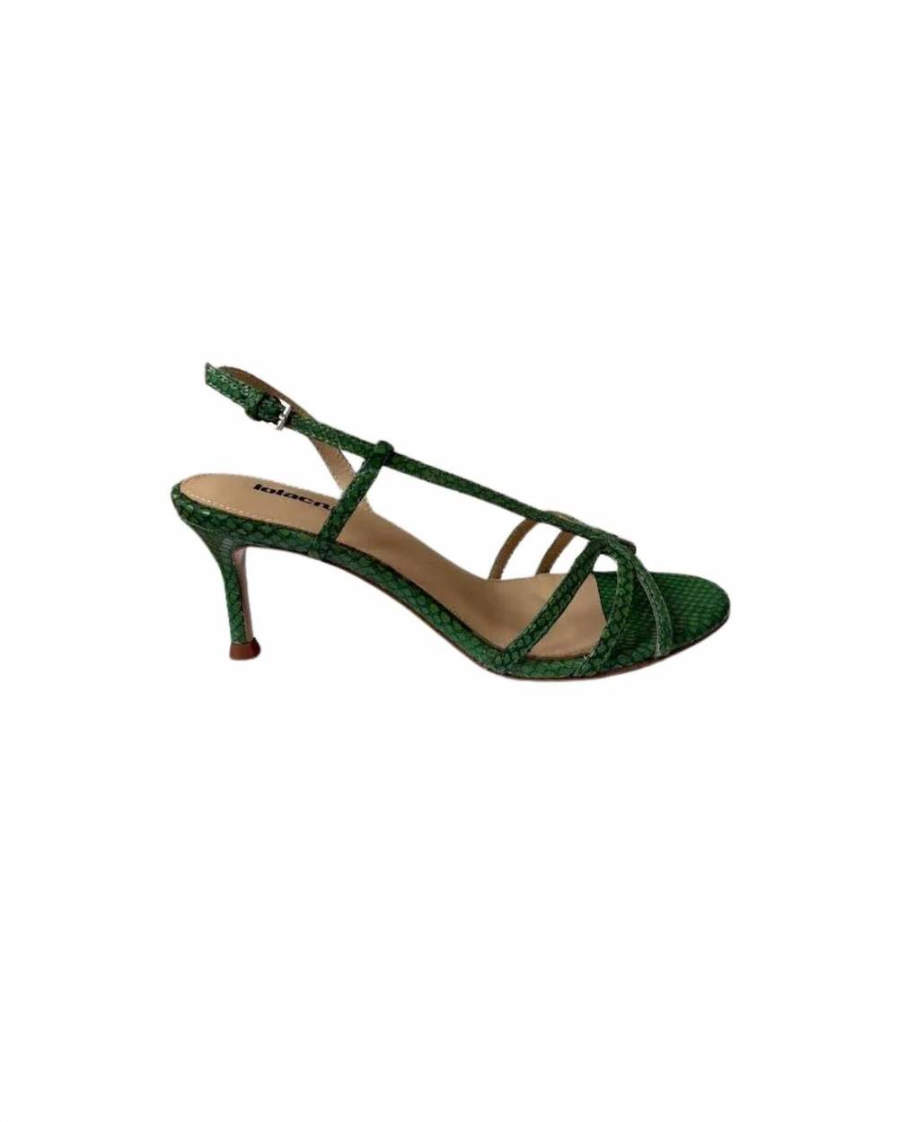 NEW LOLA CRUZ women's tati sandal 65 in verde